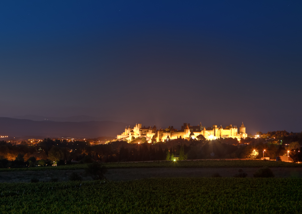 Carcassonne bei Nacht