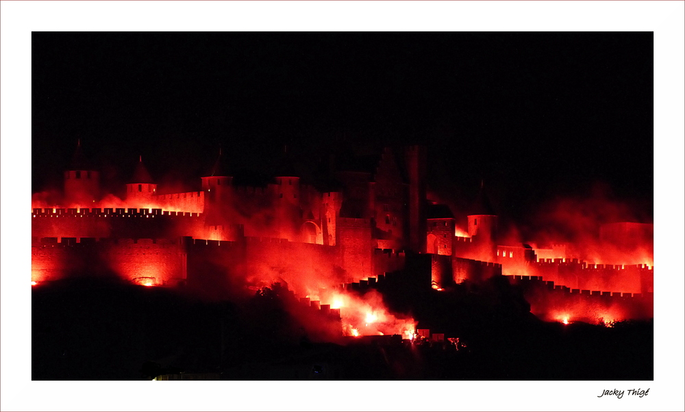 Carcassonne : la ville en feu