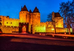Carcassonne zur "blauen Stunde"