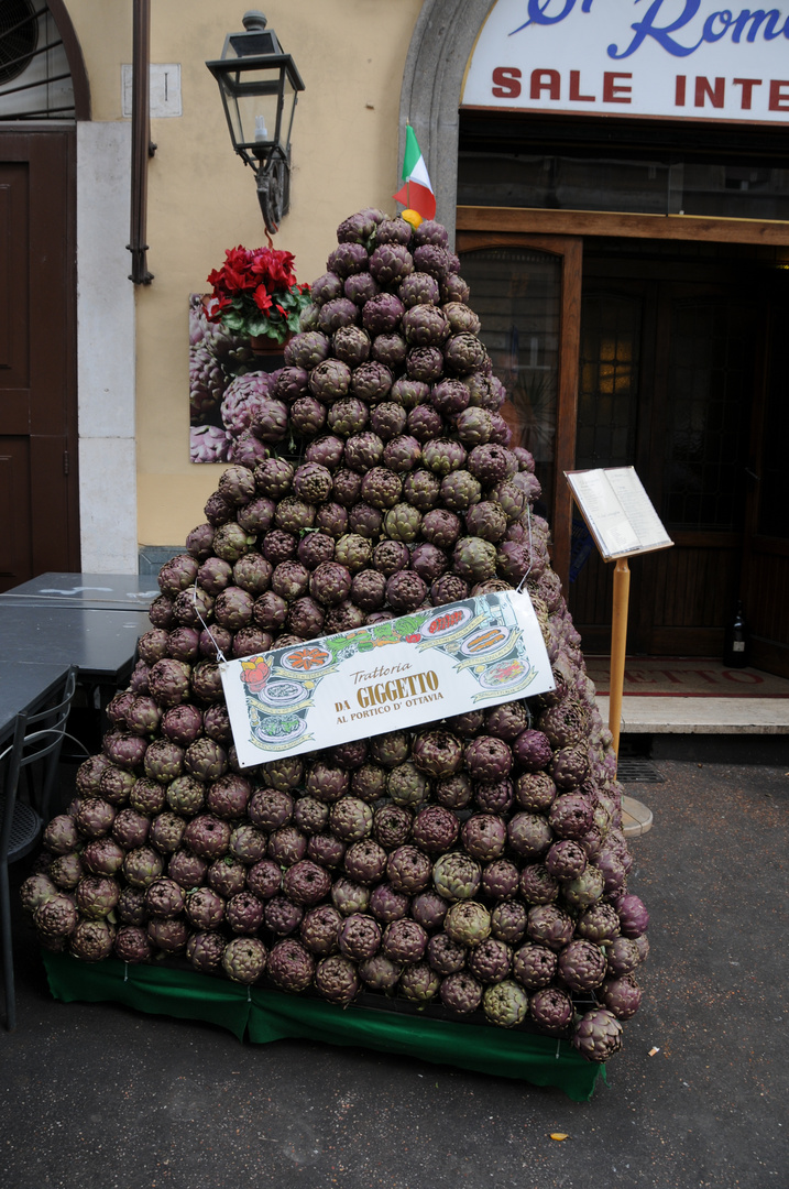 Carciofi al quartiere ebraico di Roma