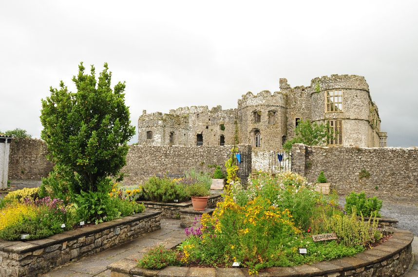 Carew Castle Kräutergarten