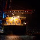 Cargo Ship at night (Frachter bei Nacht)