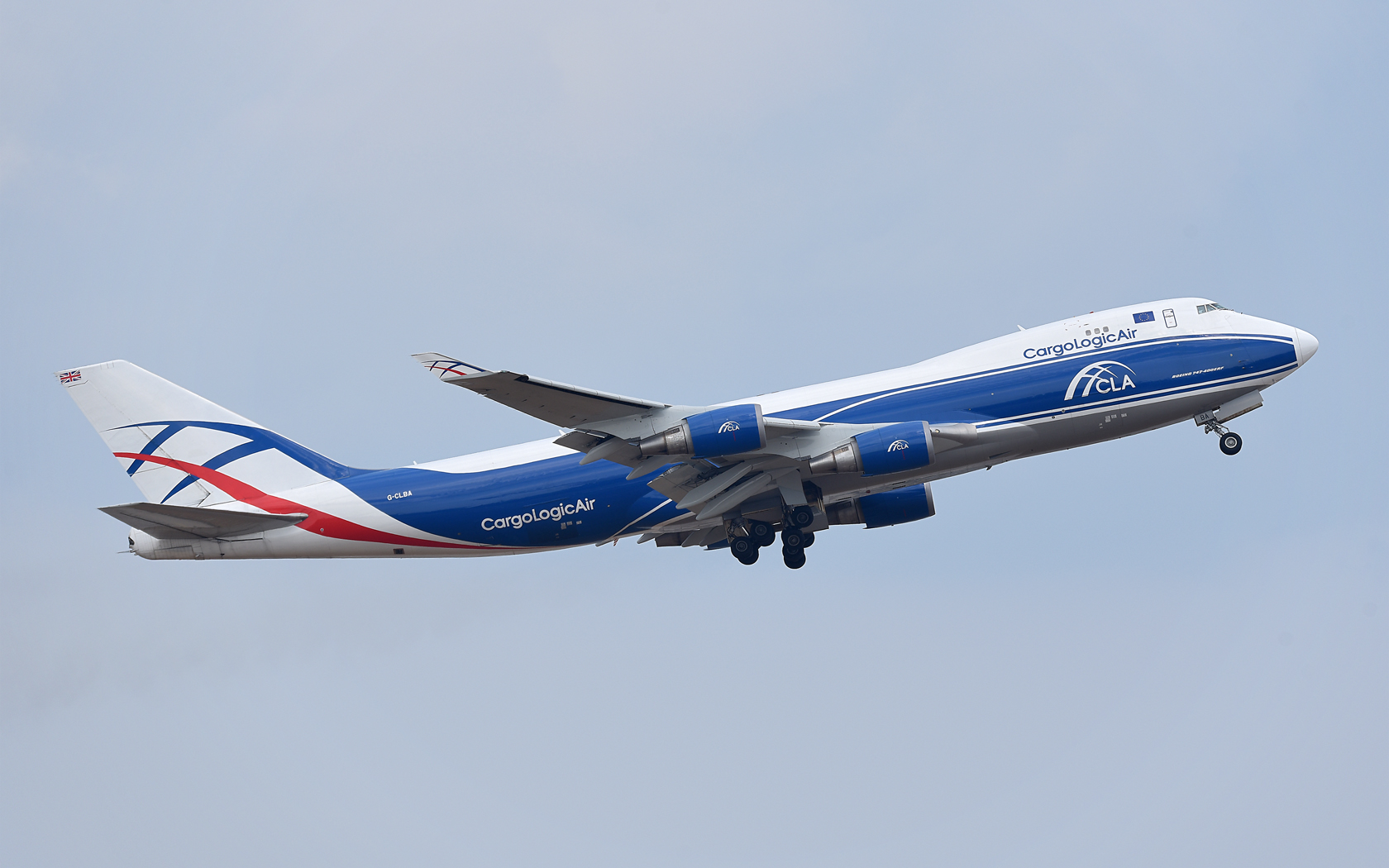 Cargologicair Boeing 747-400F, ERF G-CLBA 