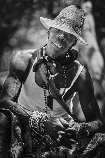 Caribbean man on the beach.