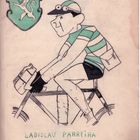 Caricatura di mio padre il ciclista Ladislau Parreira epoca 1935-1945