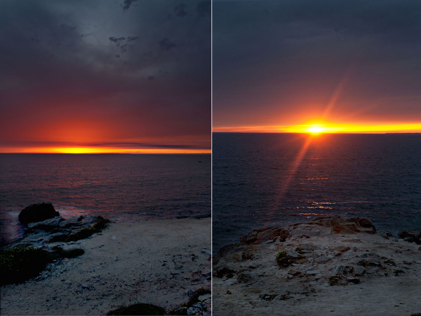 Carnac- Coucher de soleil.