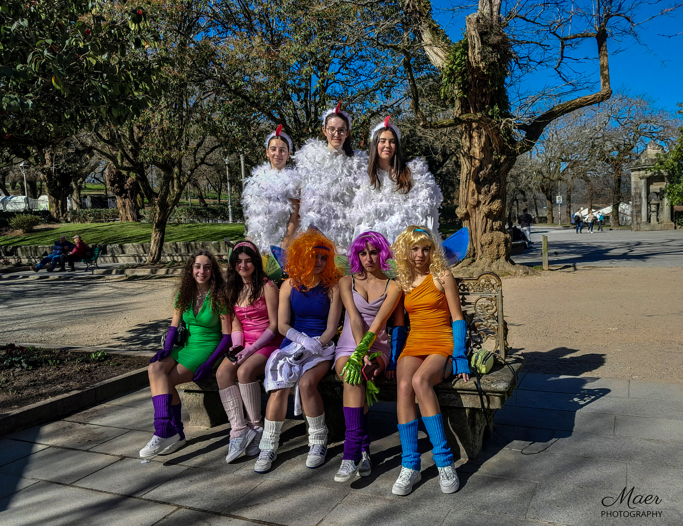 Carnaval 2023.Las niñas del Instituto Rosalía de Castro.