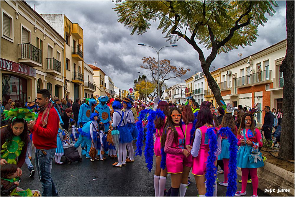 Carnaval con paraguas