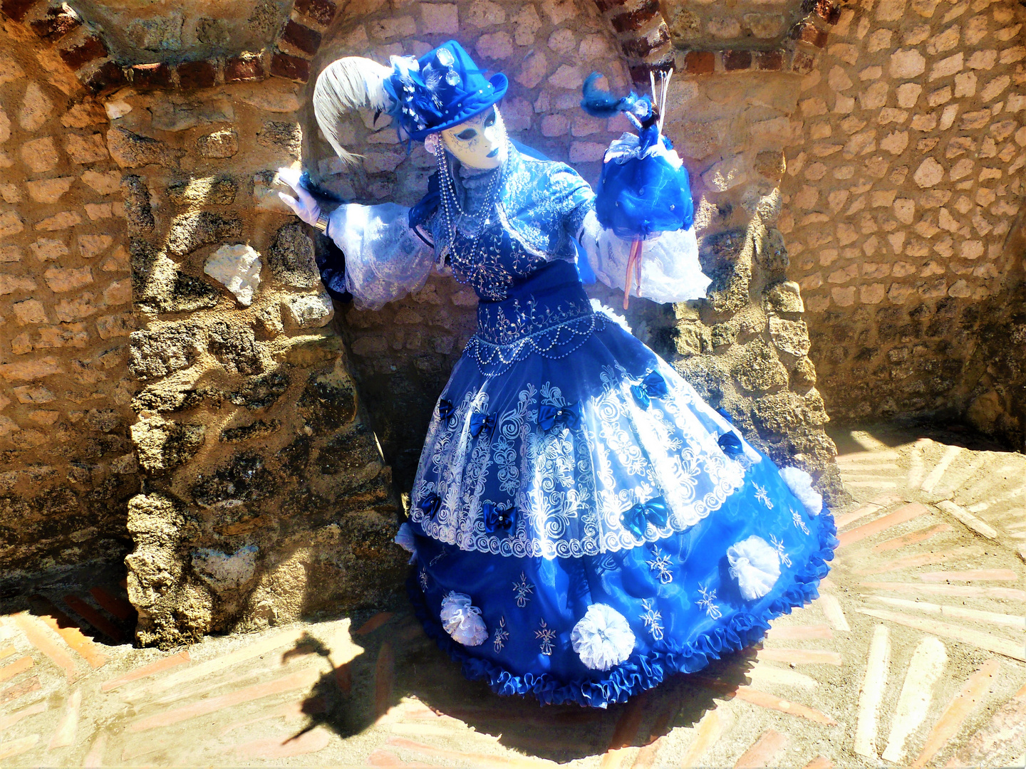 Carnaval de Venise au jardin de Saint Adrien dans l'Hérault