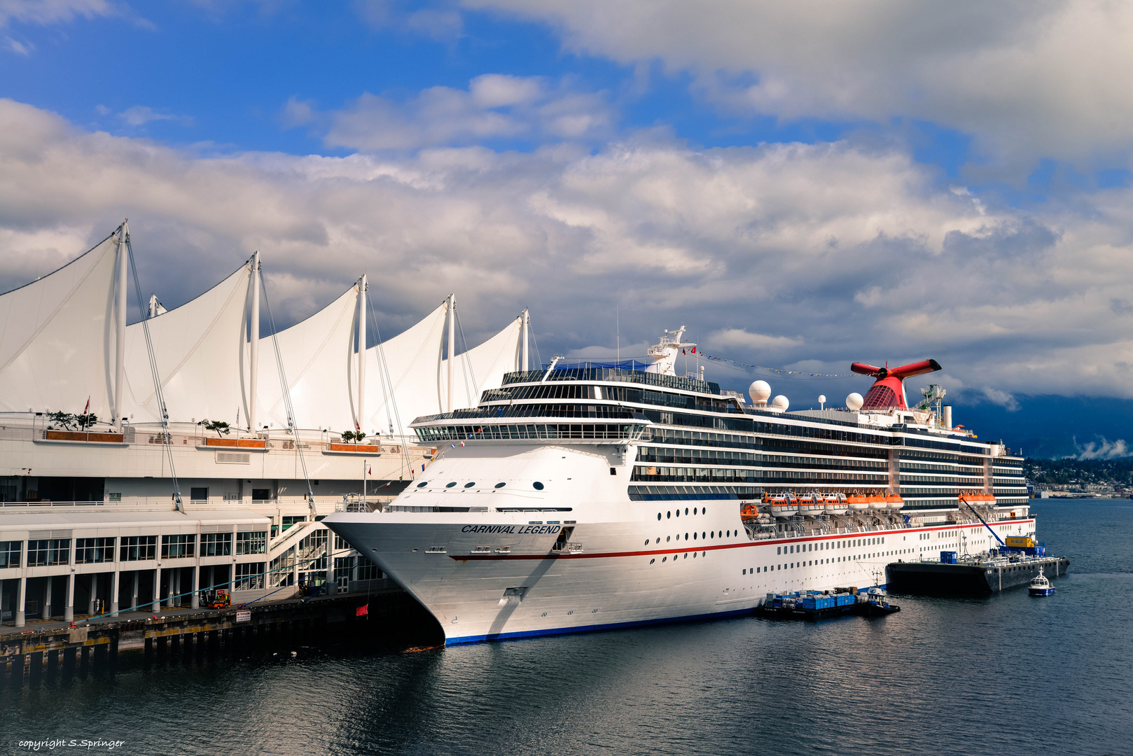 Carnival Legend at Vancouver Harbour......