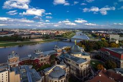 Carolabrücke, Dresden (B170) ... Elbe Richtung Tschechien