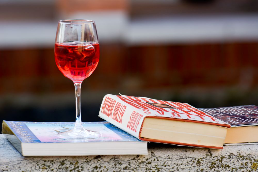 carpe diem - mit Wein und Buch