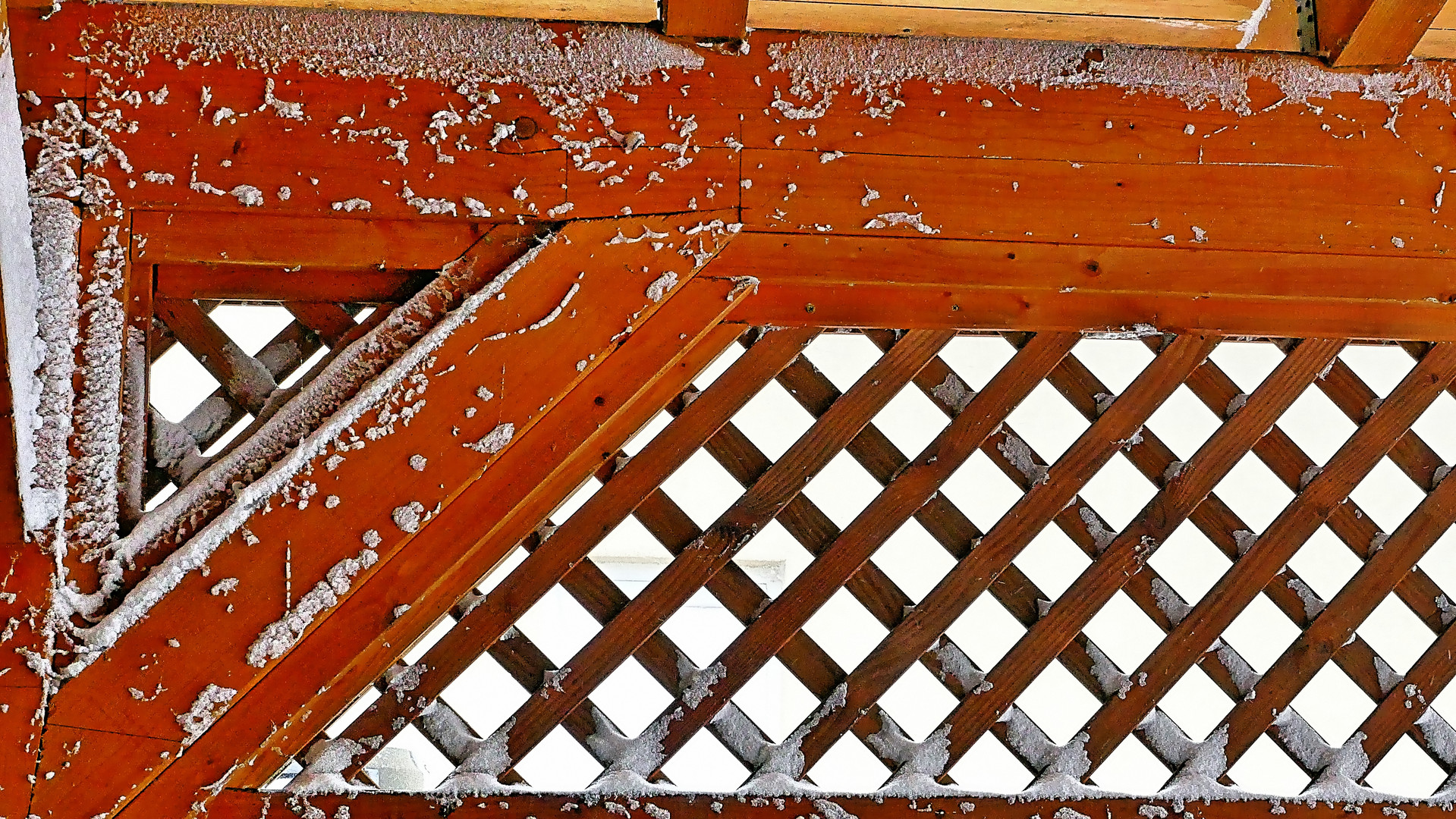 Carport-Winterverzierung