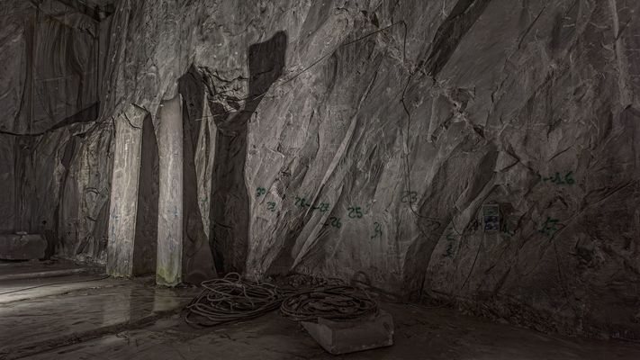 Carrara-Marmor Untertage 