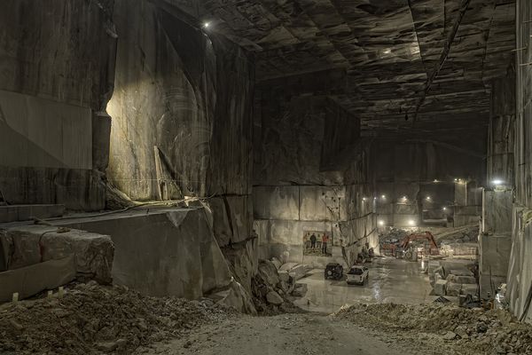 Carrara-Marmor Untertage