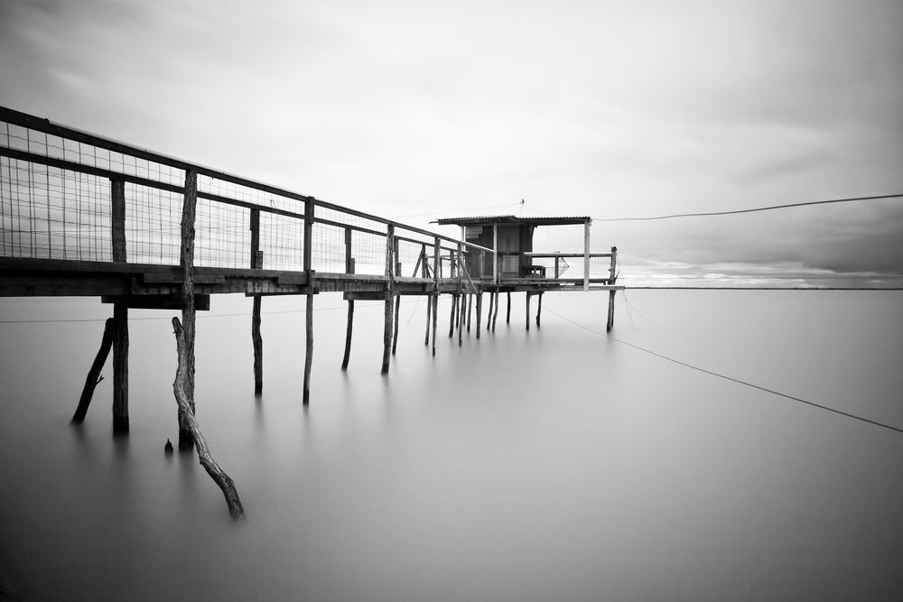 Carrelet sur l'estuaire de la Gironde de davidmichel 