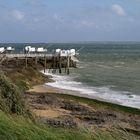 Carrelets à Saint-Palais-sur-Mer, la Grande Côte -- Fischerhütten in Saint-Palais-sur-Mer