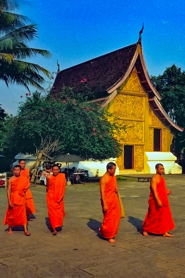 Carriage house at Wat Xieng Thong complex