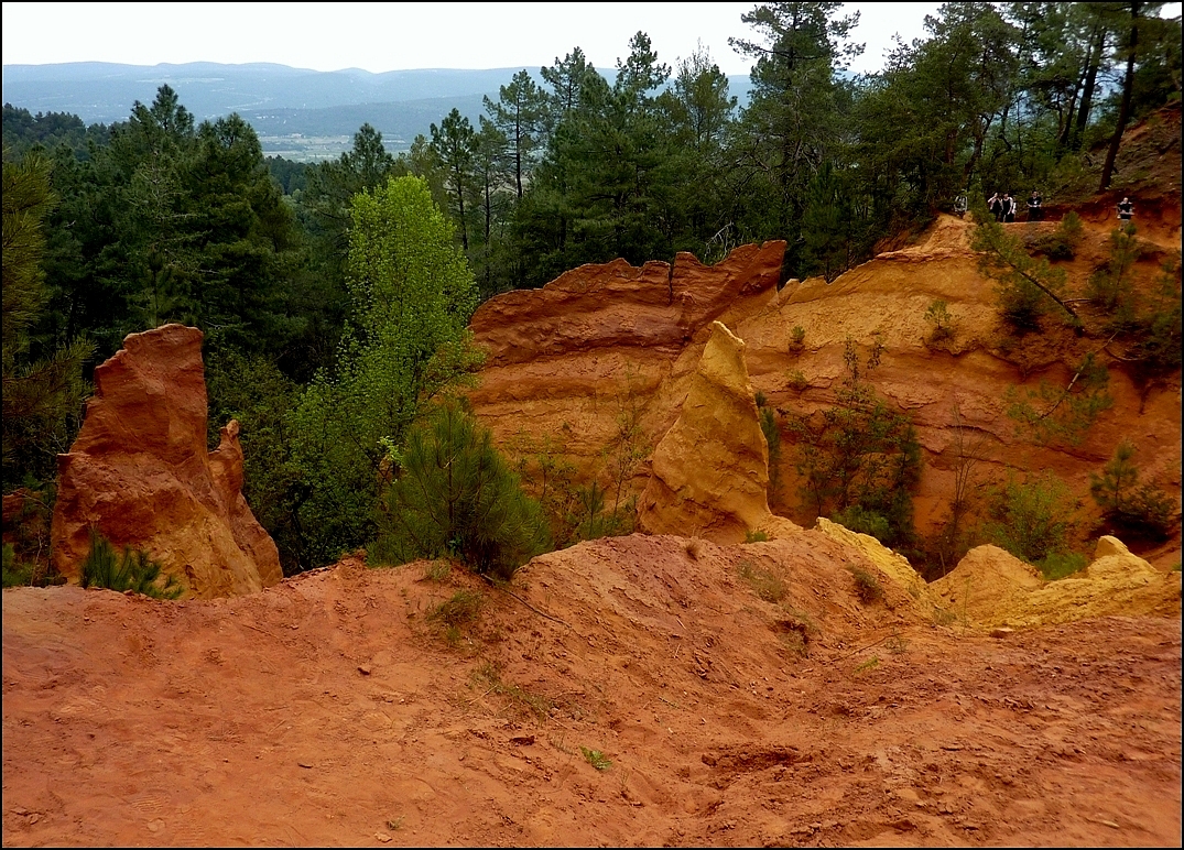 Carrières d'ocre à Roussillon