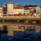 Carril a la puesta de sol