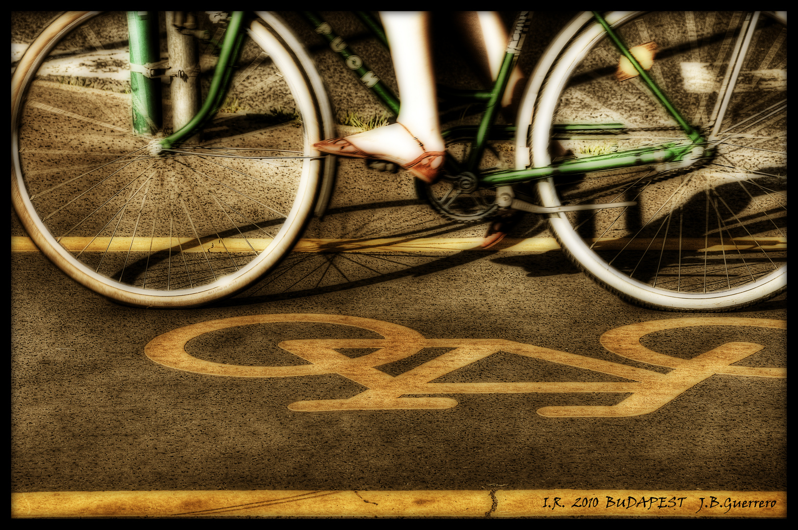 CARRIL PARA BICIS EN BUDAPEST