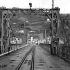 Carrio colliery suspension bridge. Asturias - Northern Spain.