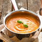 Carrot Soup with Fresh Basil