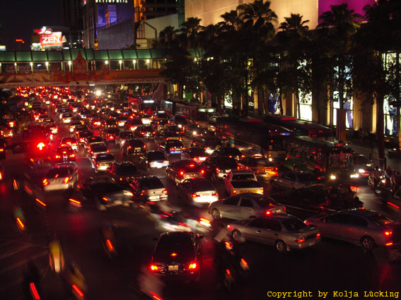 Cars, cars, cars in Bangkok