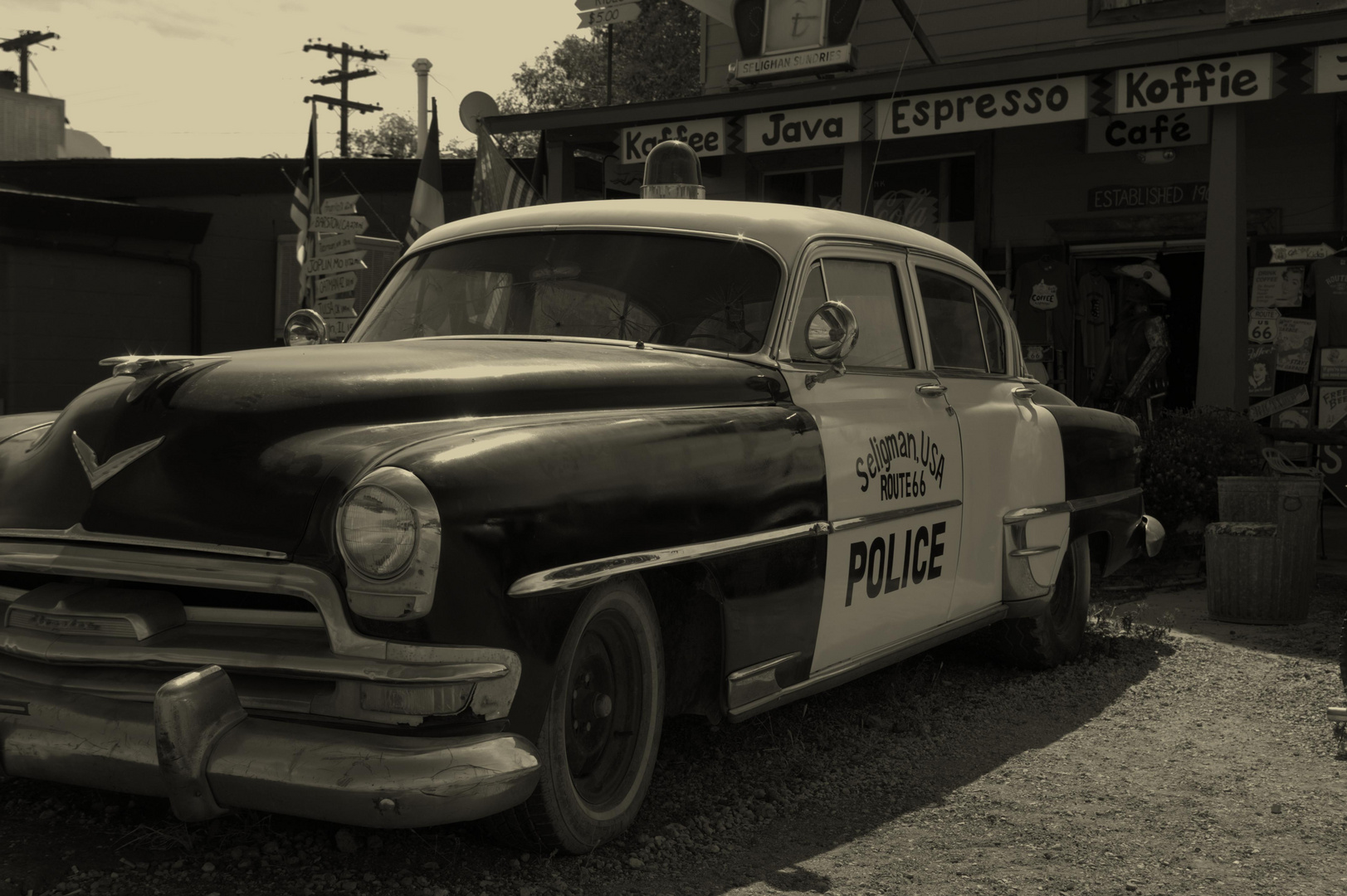 Cars Sheriff - Route 66, Arizona, USA