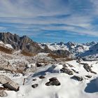 Carschinahütte in Puderzuckerlandschaft