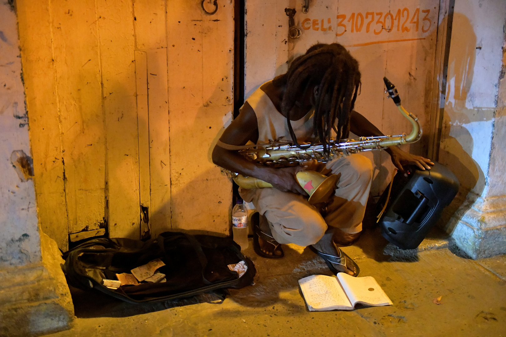 Cartagena 5 am Abend, Straßenmusiker