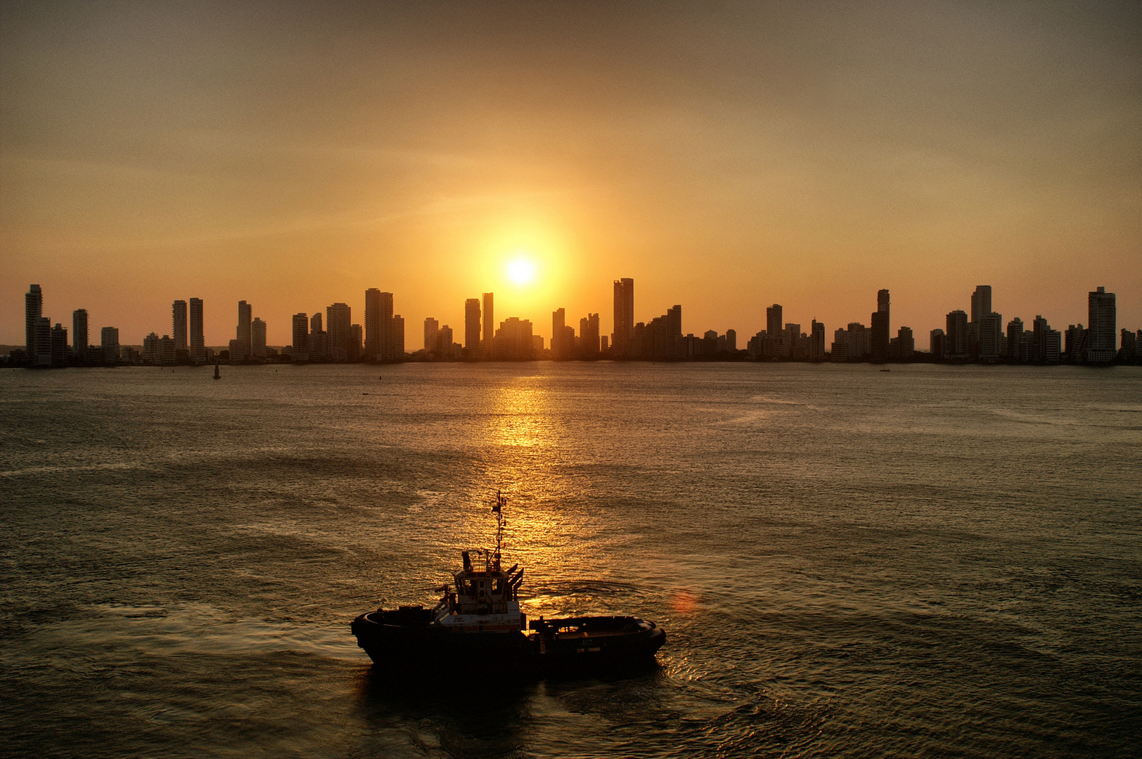 Cartagena bei Sonnenuntergang