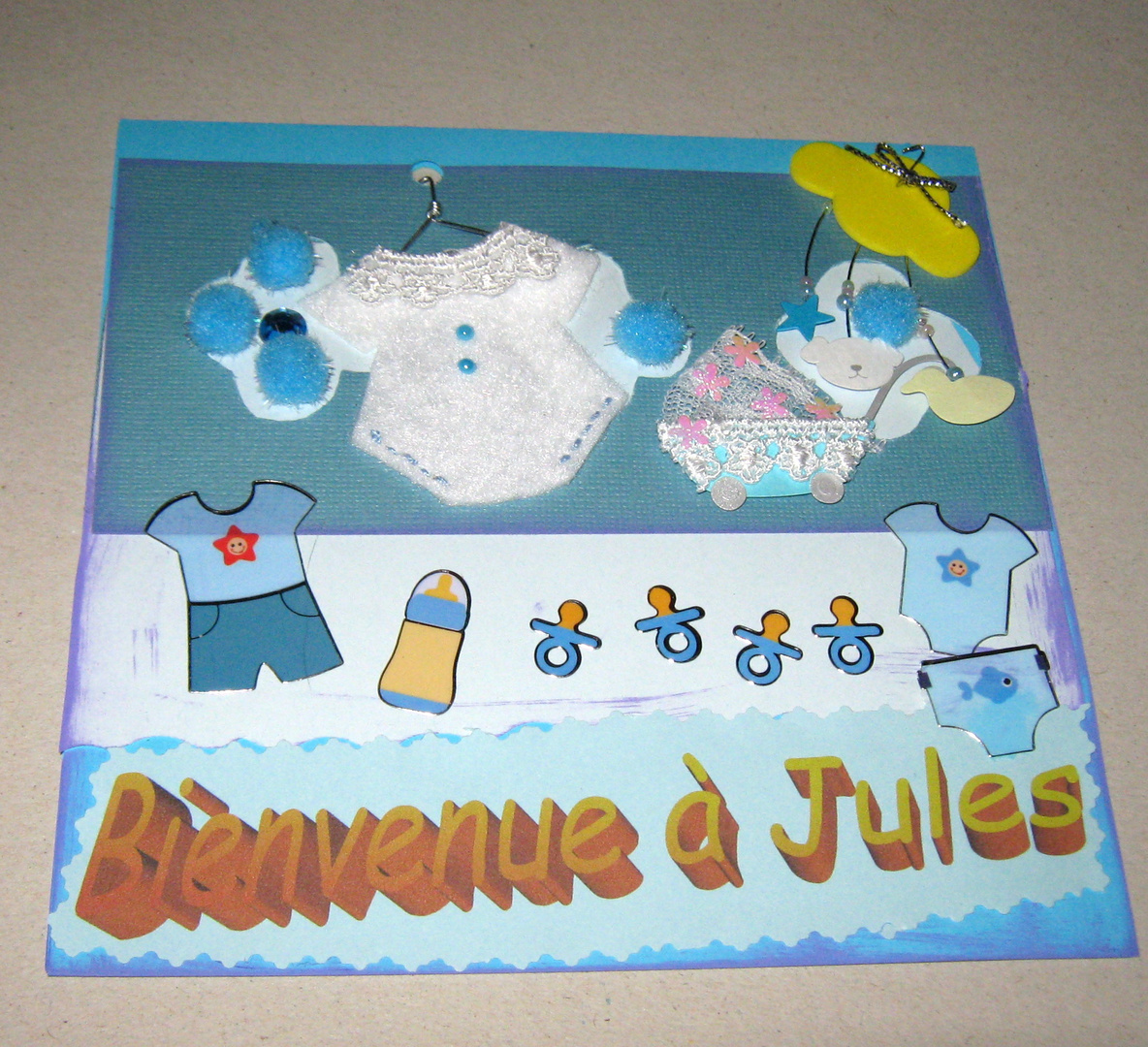 carte de bienvenue à bébé