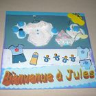 carte de bienvenue à bébé