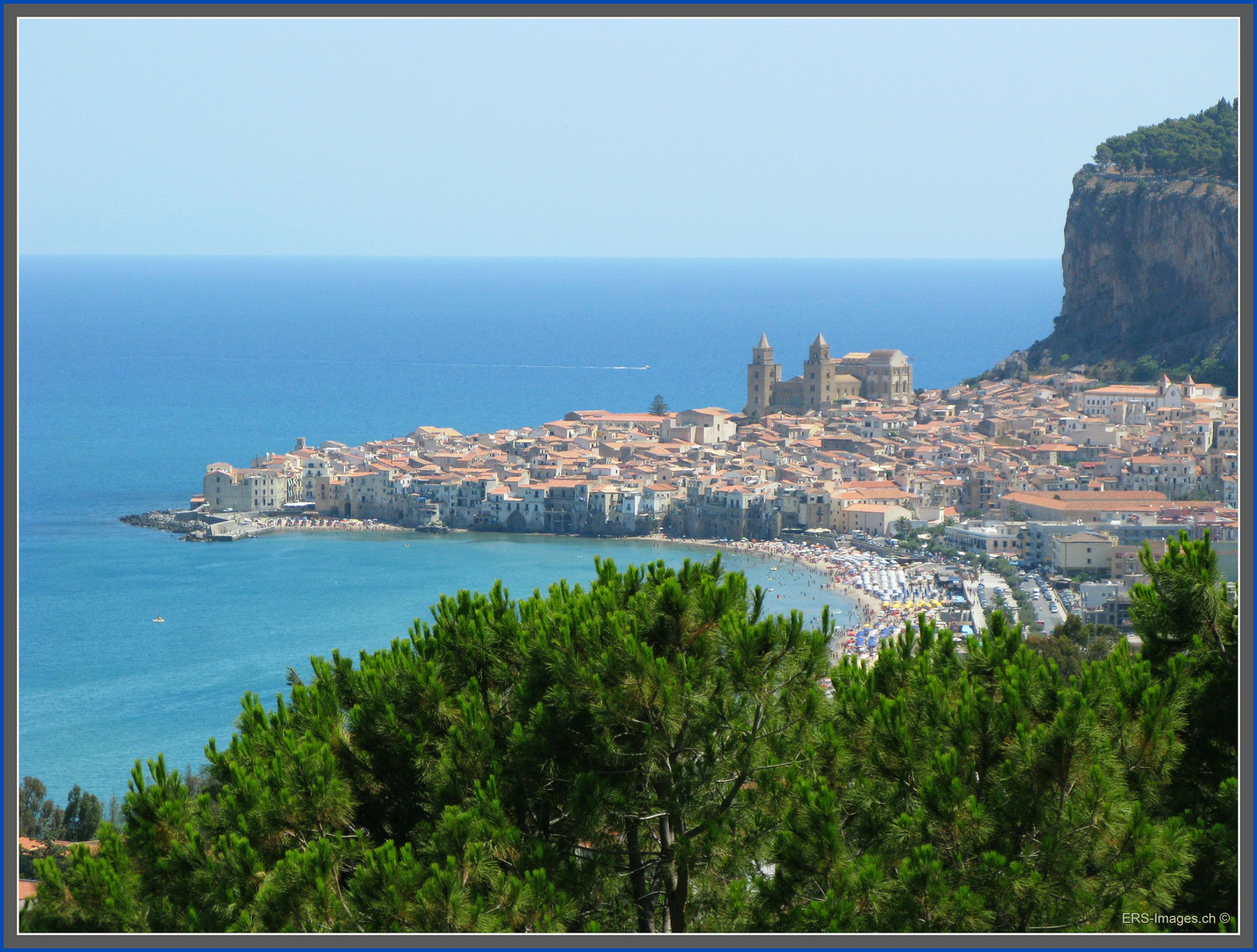 Carte postale de Cefalù, Sicile