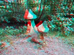 Carved Fungi - Anaglyph #1