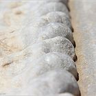 Carvings on a marble sarcophagus