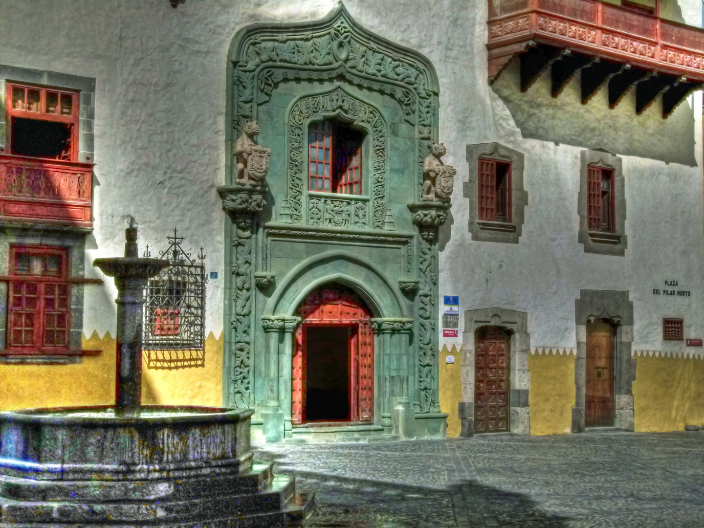 Casa de Colón (Kolumbushaus) in Las Palmas als HDR