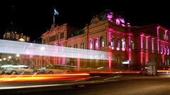 Casa Rosada de noche