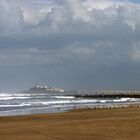 Casablanca im Dezember am Strand