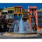 casas de color con fountain