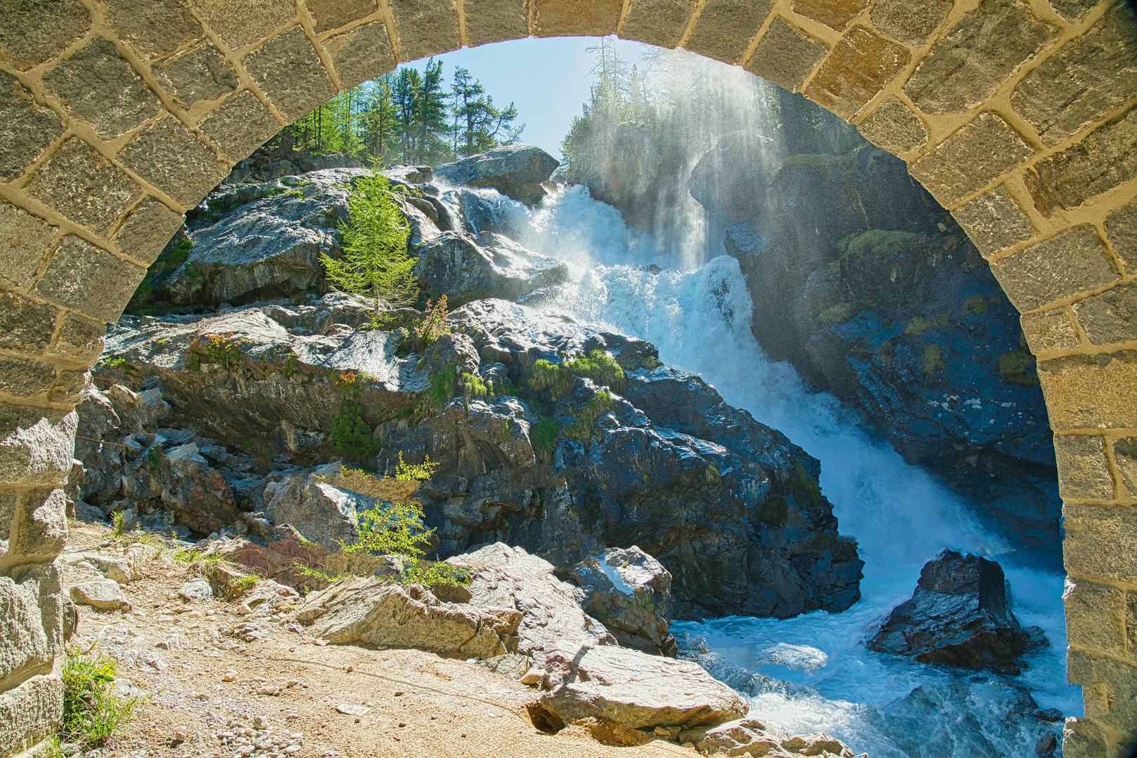 Cascada da Bernina bei Morteratsch