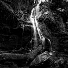 Cascada en blanco y negro