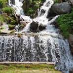 cascada en el camino