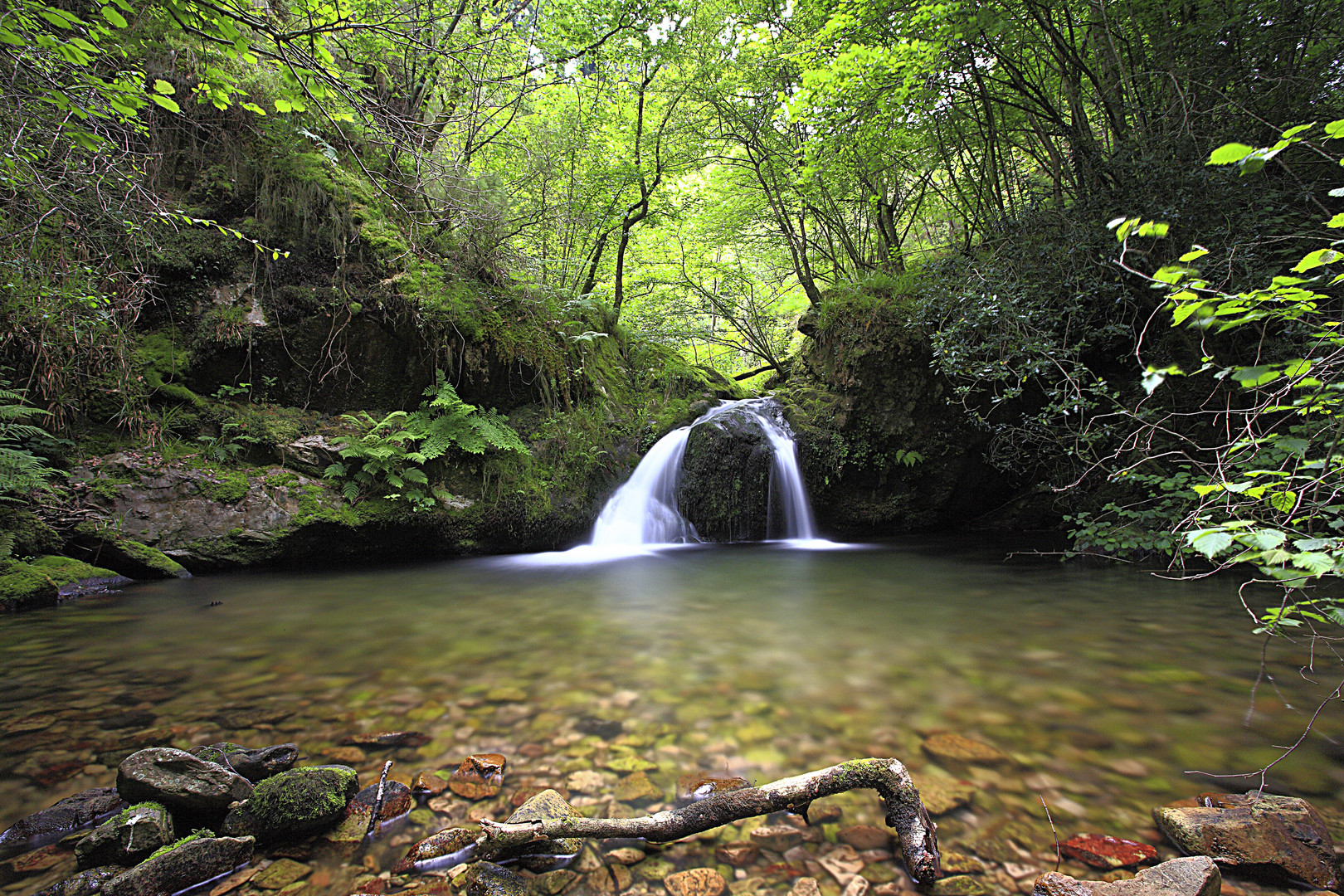 Cascada en el rio Riensena