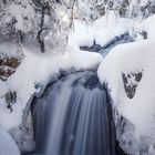 Cascade Charlemagne enneigée