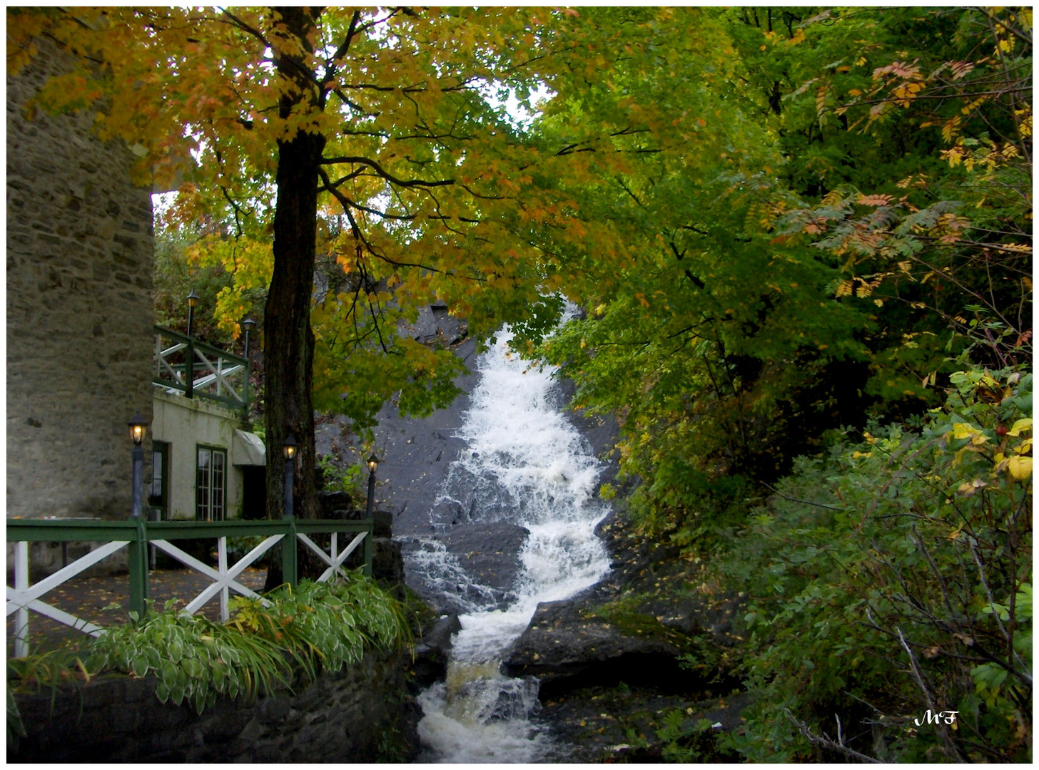 Cascade sur l'île d'Orléans à Québec