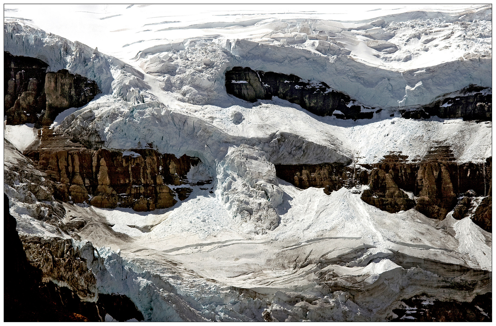 Cascading Icefalls, Columbia Icefield