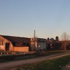 Cascina al tramonto