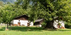 Cascine / Dörrhütten in der Selve von Soglio
